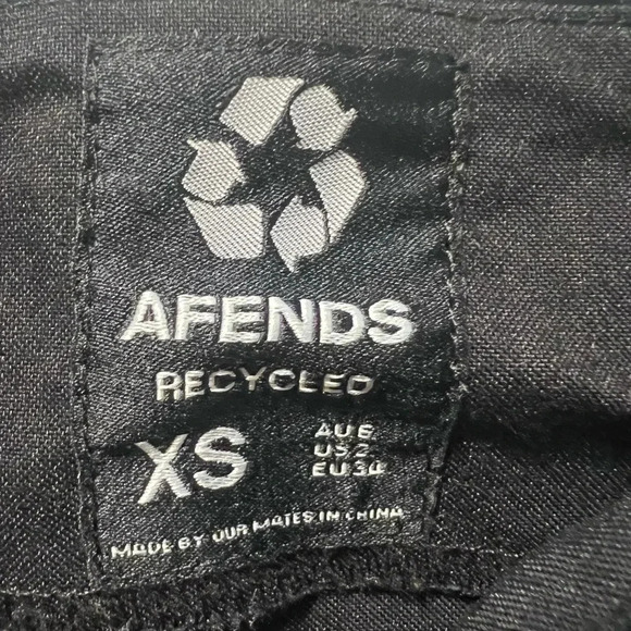Afends Recycled Mini Black Dress Size XS - Picture 6 of 10